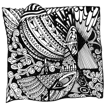 Drawing titled "Note 51" by Sveta Bataenkova, Original Artwork, Marker