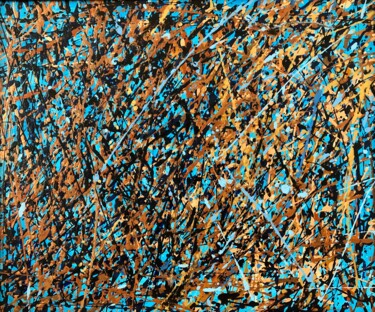 Peinture intitulée "Herbststimmung" par Dinara Daniel, Œuvre d'art originale, Acrylique Monté sur Carton