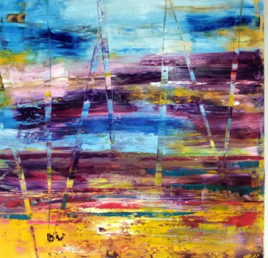 Peinture intitulée "expression 10 paysa…" par Eric Delbos, Œuvre d'art originale, Huile