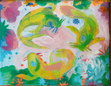绘画 标题为“Easy come, Easy go” 由Oberlin The Artist, 原创艺术品, 油