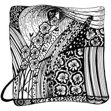 Drawing titled "Note 52" by Sveta Bataenkova, Original Artwork, Marker