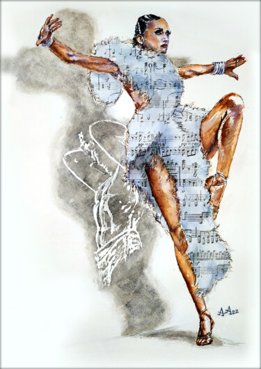 Atlantida Dessin intitulée "Atlantida" par Alexander Aksyonov, Œuvre d'art originale, Aquarelle