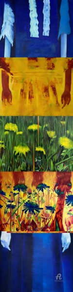 Painting titled "Soft ghosting you l…" by Karolina Zglobicka, Original Artwork, Oil Mounted on Other rigid panel