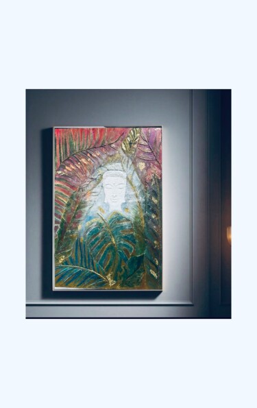 绘画 标题为“Budda at sunset” 由Татьяна Иванова, 原创艺术品, 丙烯