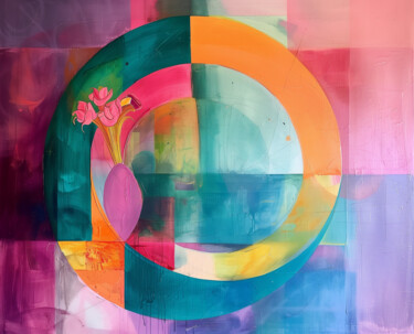 제목이 "Infinite Bloom №4"인 미술작품 Marina Mark로, 원작, 아크릴 artwork_cat.에 장착됨