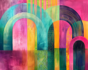Painting titled "Infinite Bloom №5" by Marina Mark, Original Artwork, Acrylic