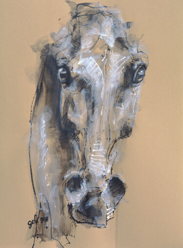 Peinture intitulée "Face à Face 3a" par Benedicte Gele, Œuvre d'art originale, Acrylique