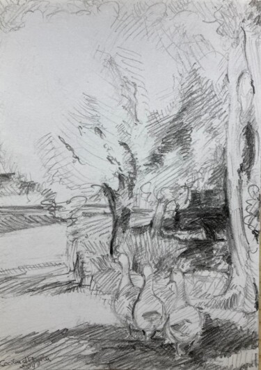 "Brindisi" başlıklı Resim Cecilia D'Angela tarafından, Orijinal sanat, Guaş boya