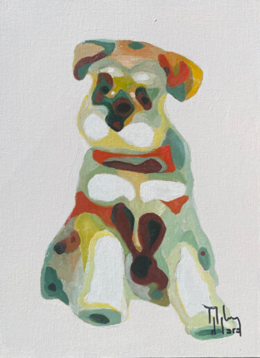 Pintura titulada "SCHNAUZER" por Román Manrique De Lara, Obra de arte original, Oleo