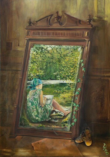 "Mon beau miroir" başlıklı Tablo Daniel Combe (DACO) tarafından, Orijinal sanat, Akrilik Ahşap Sedye çerçevesi üzerine monte…