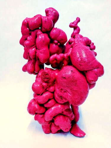 "Pink shock" başlıklı Heykel Laurent Chevalet tarafından, Orijinal sanat, Rezine