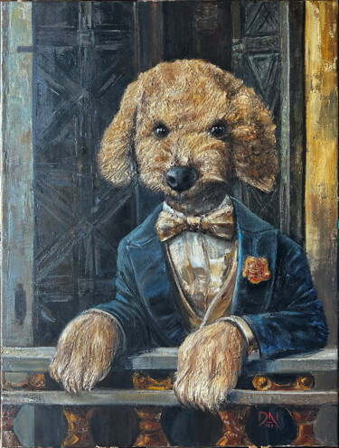 Pintura intitulada "Poldi in his Italia…" por Denis Naumenko, Obras de arte originais, Óleo