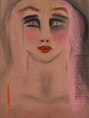 Beautiful.Witch Dessin intitulée "Beautiful.Witch" par Olesya Nikolaeva, Œuvre d'art originale, Pastel