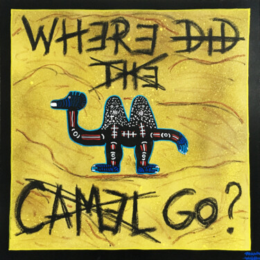 绘画 标题为“WHERE DID THE CAMEL…” 由Frank Willems, 原创艺术品, 丙烯
