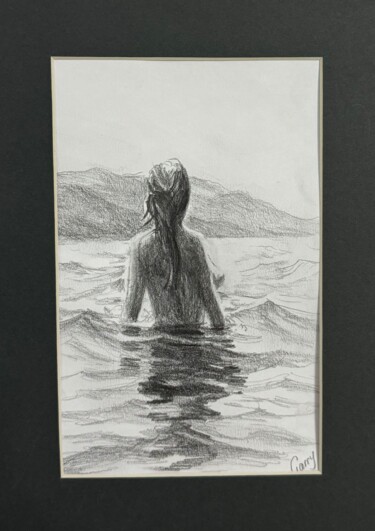 图画 标题为“Nude 03” 由Garry Arzumanyan, 原创艺术品, 铅笔 安装在纸板上