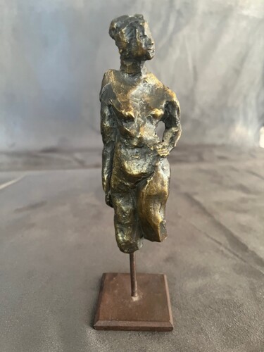 Sculptuur getiteld "Esquisse sur tige 1" door Cade, Origineel Kunstwerk, Bronzen