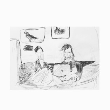 图画 标题为“Drawing 8” 由Irfan Ajvazi, 原创艺术品, 圆珠笔