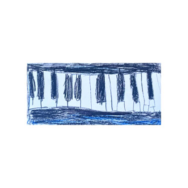 绘画 标题为“Old piano” 由Irfan Ajvazi, 原创艺术品, 丙烯 安装在木质担架架上