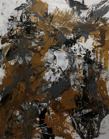 Malerei mit dem Titel "Harburger Wald" von Peter Kilb, Original-Kunstwerk, Acryl