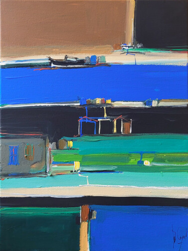 Peinture intitulée "Un mystère qui vien…" par Muriel Cayet, Œuvre d'art originale, Acrylique Monté sur Châssis en bois