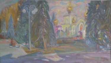 Schilderij getiteld "Доброе утро" door Valerij Gren Ko, Origineel Kunstwerk, Olie