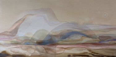 "Desert sunset" başlıklı Tablo Vanessa Onuk tarafından, Orijinal sanat, Akrilik Ahşap Sedye çerçevesi üzerine monte edilmiş