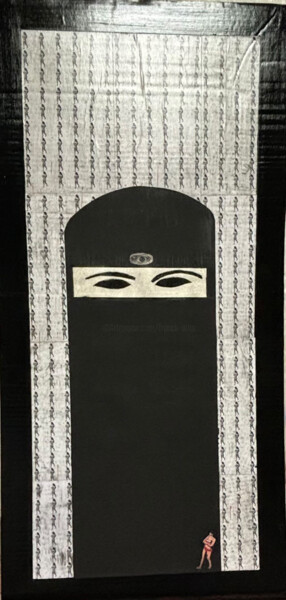 Peinture intitulée ""Héroïque "" par Franck.A, Œuvre d'art originale, Acrylique Monté sur Carton
