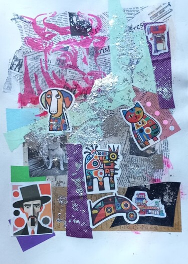 Collages intitolato "Keulen" da Ronnie Kolner, Opera d'arte originale, Collages