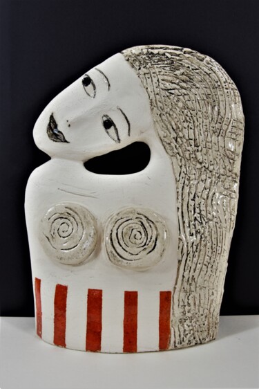 Rzeźba zatytułowany „Zaza S161” autorstwa Nathalie Clément, Oryginalna praca, Ceramika