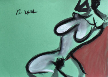 Nude 2010 (object number r00233) 图画 标题为“Nude 2010 (object n…” 由Roman Lasa, 原创艺术品, 粉彩