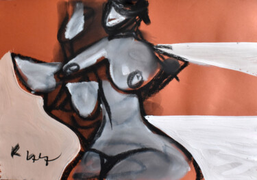 Nude 2010 (object number r00250) 图画 标题为“Nude 2010 (object n…” 由Roman Lasa, 原创艺术品, 粉彩
