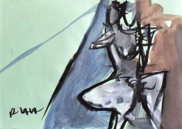 Nude 2010 (object number r00255) 图画 标题为“Nude 2010 (object n…” 由Roman Lasa, 原创艺术品, 粉彩