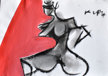 「Nude 2010 (object n…」というタイトルの描画 Roman Lasaによって, オリジナルのアートワーク, パステル