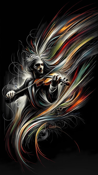 Digital Arts titled "El Nervio Cromático" by Soulful Spectres, Original Artwork, AI generated image