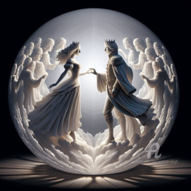 Digital Arts titled "Timeless Bond" by Aashish Singh, Original Artwork, Digital Painting