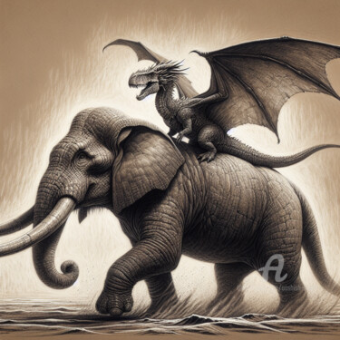Digital Arts titled "The Age of Legends" by Aashish Singh, Original Artwork, Digital Painting