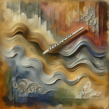 Digital Arts titled "Whispers of the Flu…" by Aashish Singh, Original Artwork, Digital Painting