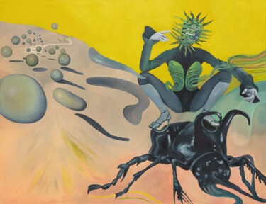 Peinture intitulée "The abduction of Eu…" par Irina Greciuhina, Œuvre d'art originale, Acrylique