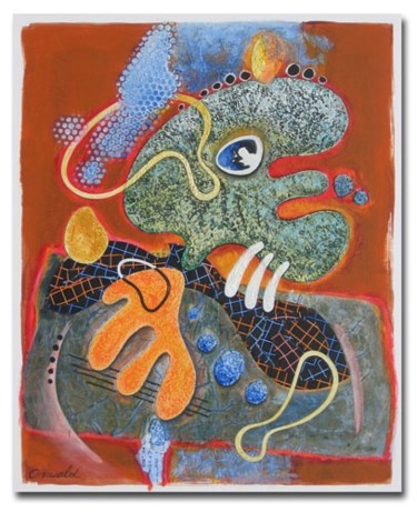 Peinture intitulée "ROCKER" par Jean-Luc Osswald, Œuvre d'art originale, Huile