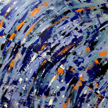 Fracture Schilderij getiteld "Fracture" door Faustine Crambes, Origineel Kunstwerk, Acryl Gemonteerd op Frame voor houten brancard