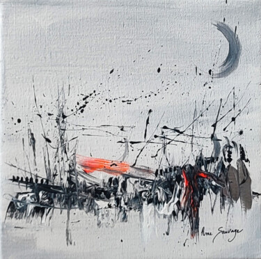 Painting titled "Les gens du froid -…" by Âme Sauvage, Original Artwork, Acrylic