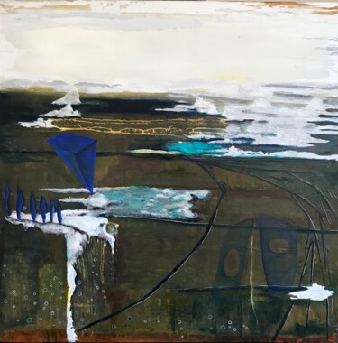 绘画 标题为“ROUILLE EN VUE” 由Odette Gauvreau, 原创艺术品, 丙烯 安装在木质担架架上