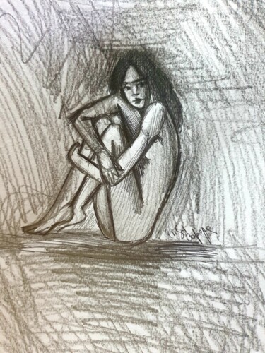 图画 标题为“Introspezione” 由Elisabettac, 原创艺术品, 铅笔