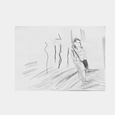 图画 标题为“The Walk drawings” 由Irfan Ajvazi, 原创艺术品, 圆珠笔