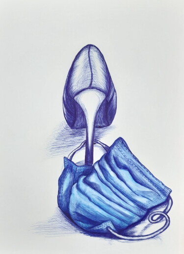 Schuh Desenho intitulada "Schuh" por Elsa Marshall-Rothstein, Obras de arte originais, Canetac de aerossol