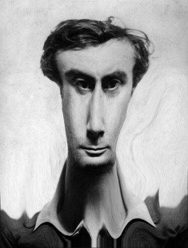 Arts numériques intitulée "Omaggio a Modigliani" par Ernesto Rivera Novoa, Œuvre d'art originale, Peinture numérique