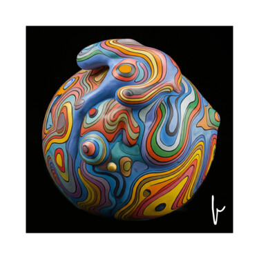 Arts numériques intitulée "XXI Le Monde" par Jean Paul Pierozzi, Œuvre d'art originale, Peinture numérique