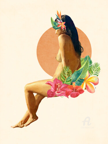 The Girl and The Nature 001 Arts numériques intitulée "The Girl and The Na…" par V'Nian Purks, Œuvre d'art originale, Collage numérique