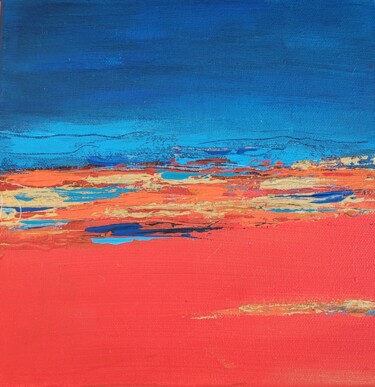 Peinture intitulée "PAYSAGE MÉDITERRANÉ…" par Isabelle Eisenberg, Œuvre d'art originale, Acrylique Monté sur Châssis en bois