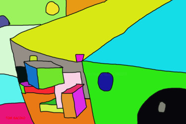 Painting titled "Colourfulchaos" by Tomasz Saczko, Original Artwork, 2D Digital Work